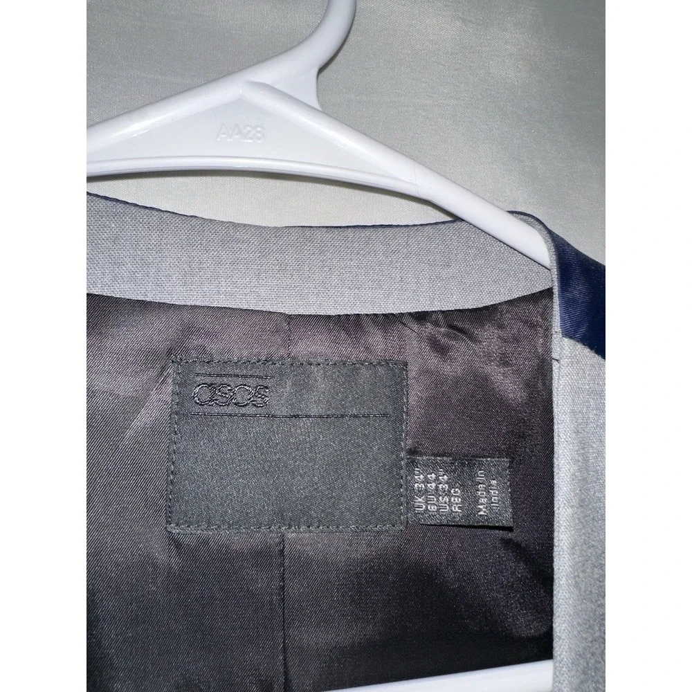 NWT Asos Suit Vest Mens 34 Chest Gray Button Up - Picture 4 of 8